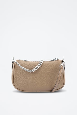 Bandolera de piel - Beige