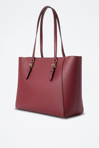 Cabas en cuir - Bordeaux