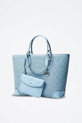 Cabas en cuir - Bleu clair