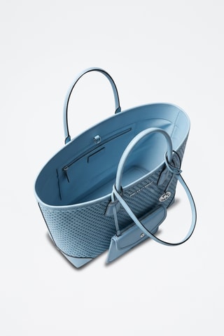 Cabas en cuir - Bleu clair