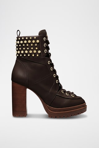 Bottines en cuir - Marron