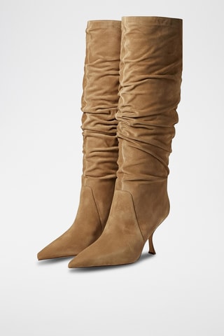 Bottes en cuir - Camel