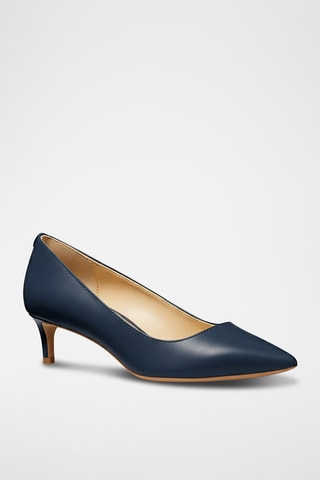 Escarpins en cuir - Bleu marine