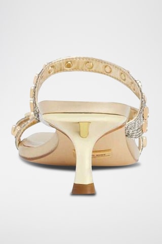 Mules à talons - Doré