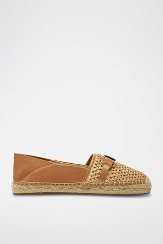 Espadrilles en cuir de mouton - Beige