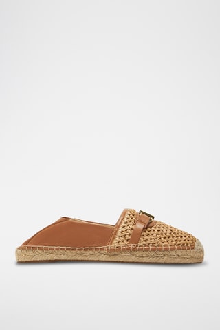 Espadrilles en cuir de mouton - Beige