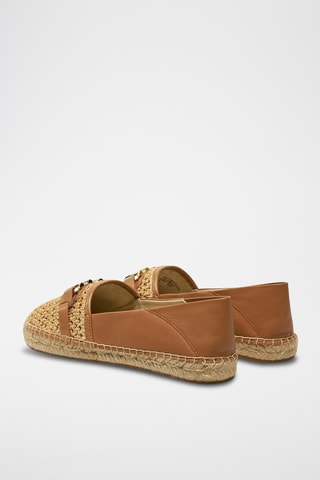 Espadrilles en cuir de mouton - Beige