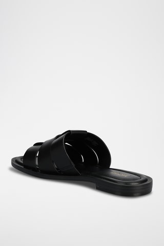 Mules en cuir - Noir