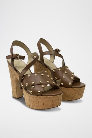 Sandales à talons - Marron