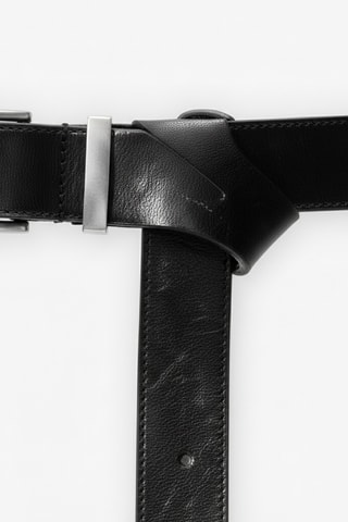 Ceinture en cuir - Noir