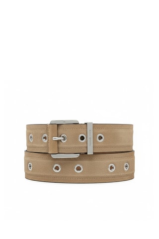 Ceinture en cuir - Beige