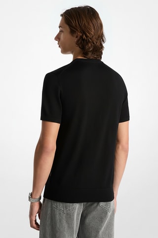 T-shirt en mérinos - Noir