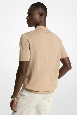 Polo mérinos - Kaki