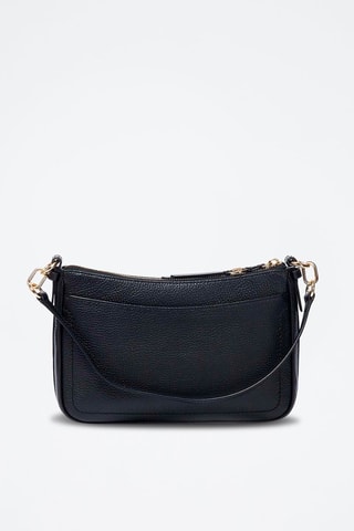 Bandolera de piel Negro