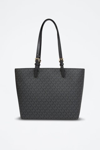 Bolso shopper de piel - Negro