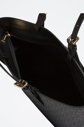 Bolso shopper de piel - Negro