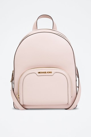 Sac à dos en cuir - Rose poudré