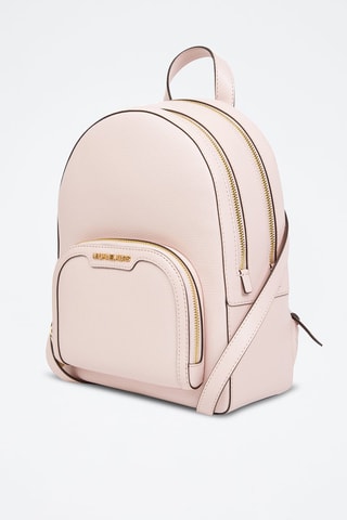 Sac à dos en cuir - Rose poudré