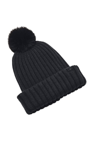 Bonnet à pompon - Noir