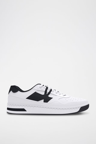 Baskets en cuir - Blanc et noir