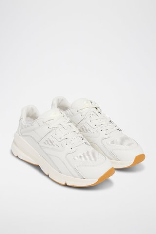 Baskets en nubuck - Blanc