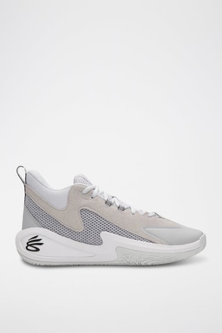 Chaussures de basketball en cuir Curry Essentials - Gris clair