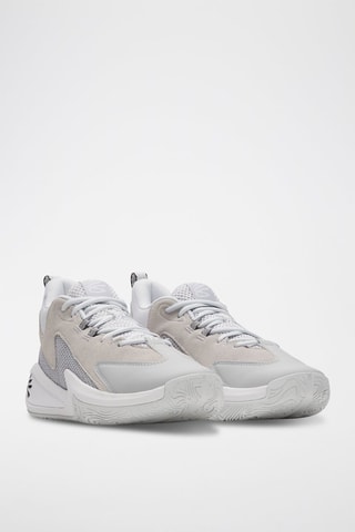 Chaussures de basketball en cuir Curry Essentials - Gris clair