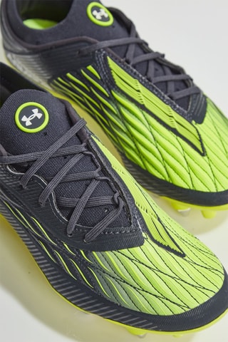 Chaussures de football UA TM WClone Mag Elite4.0HYB - Noir et vert citron