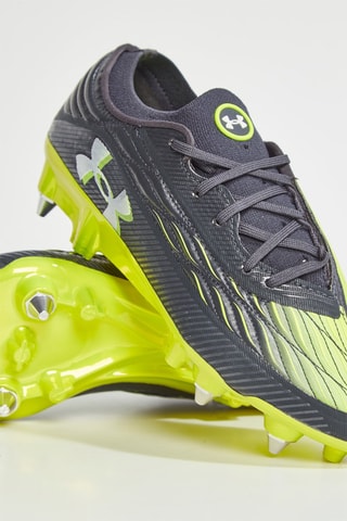 Chaussures de football UA TM WClone Mag Elite4.0HYB - Noir et vert citron