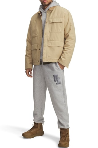 Pantalon polaire oversize Icon - Gris chiné