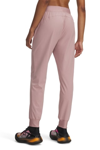 Pantalon taille haute Rival Woven - Rose
