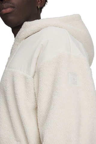 Veste polaire à capuche - Blanc