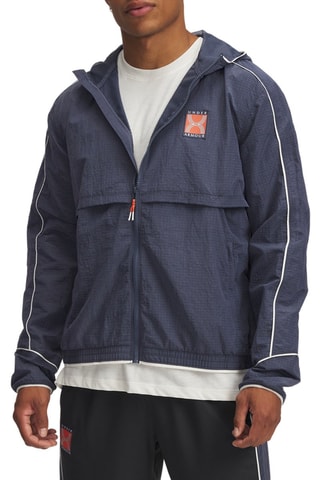 Veste de running à capuche  - Gris