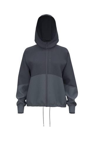 Coupe-vent à capuche Rival Woven - Gris foncé