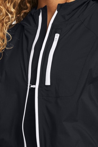 Coupe-vent à capuche Launch Storm - Noir et blanc