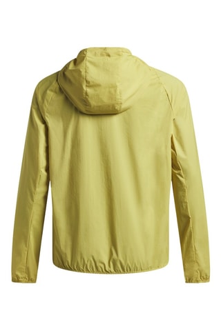 Veste pliable à capuche de running Launch Strorm - Jaune