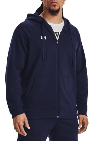 Veste à capuche Rival - Bleu nuit et blanc