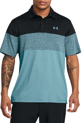 Polo de golf Playoff Polo 2.0 Blocked - Noir