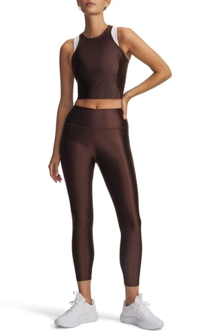Legging d'entraînement 7/8 taille haute Motion - Marron foncé