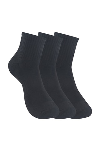 3 paires de chaussettes d’entrainement Training Cotton - Noir