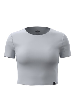 T-shirt cropped Rival Knit - Gris