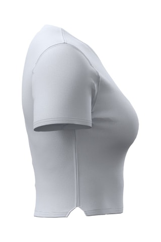 T-shirt cropped Rival Knit - Gris