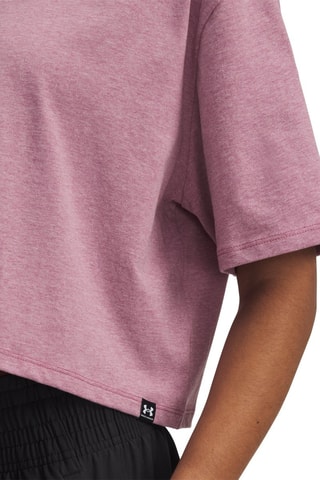 T-shirt cropped d’entraînement Rival Knit - Rose