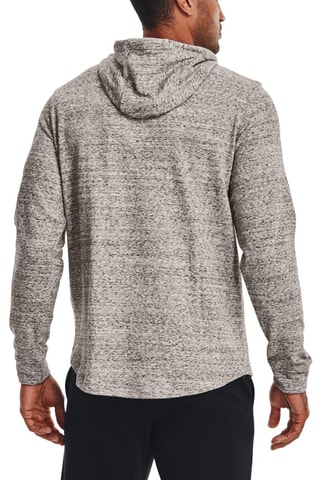 T-shirt à capuche Rival Terry - Blanc et gris chiné