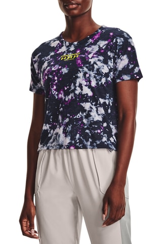 T-shirt de running tie and dye - Violet