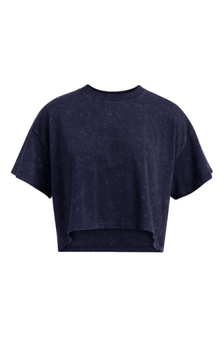 T-shirt cropped tie and dye - Bleu marine