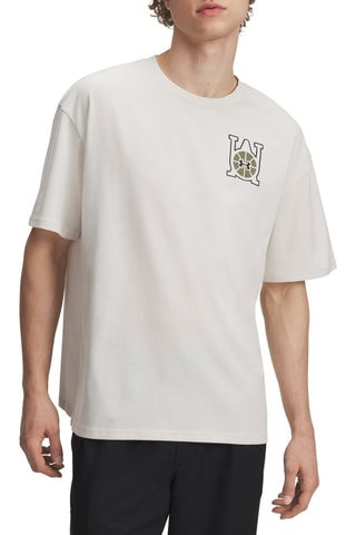T-shirt de basketball Courtside - Blanc