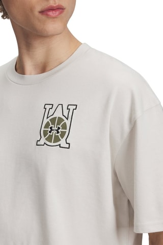 T-shirt de basketball Courtside - Blanc