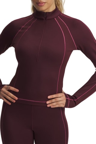 T-shirt d'entraînement Coldgear - Bordeaux