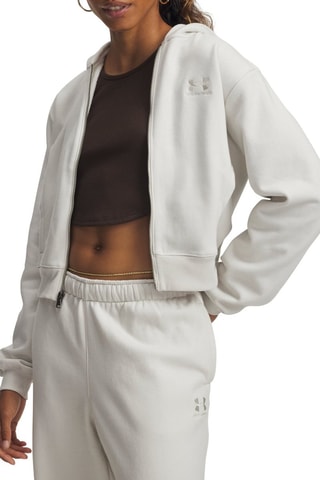 Sweat polaire à capuche Icon - Blanc